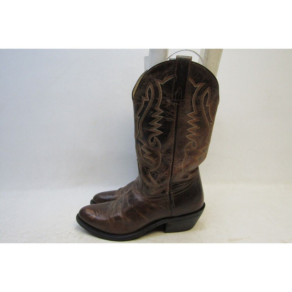 Smoky Mountain Mens Size 8.5 D Brown Leather Cowboy Western Boots